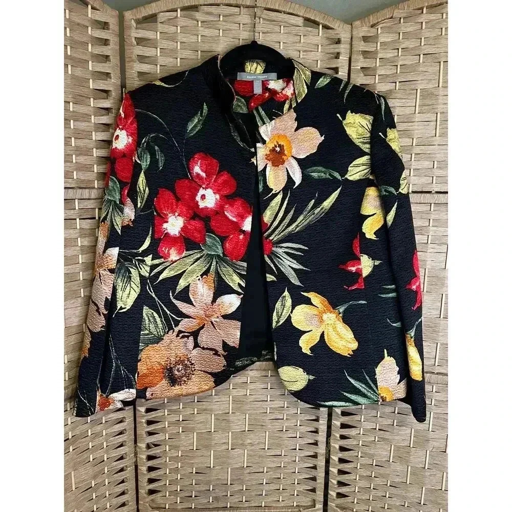 Ellen Tracy Floral Blazer, Size 14